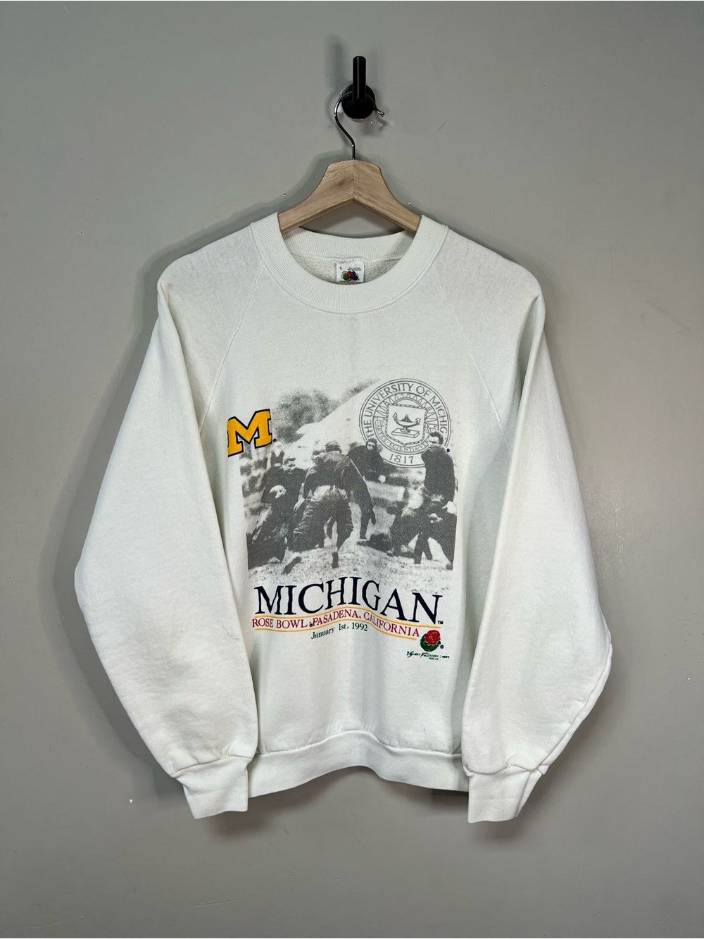 Vintage 1992 Michigan Wolverines Crewneck